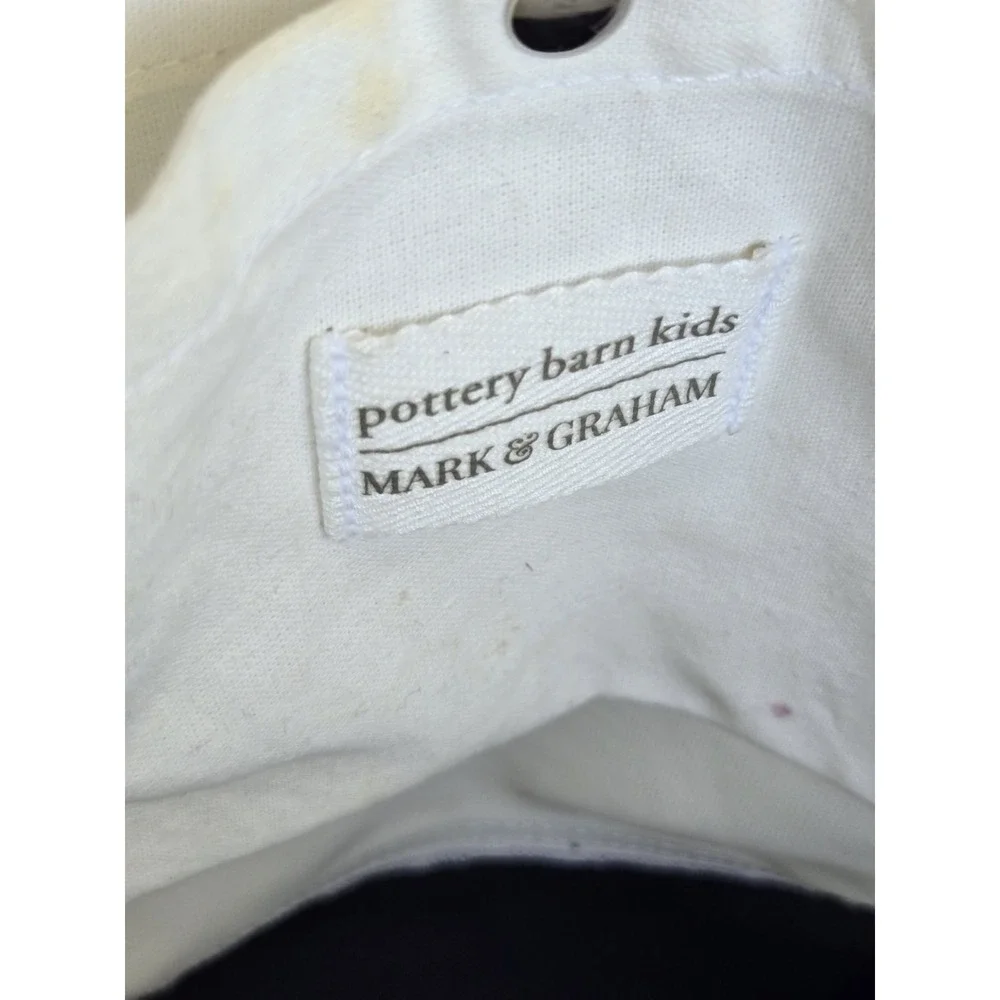 Pottery Barn Kids X Mark & Graham Tote Cotton Canvas Bag‎